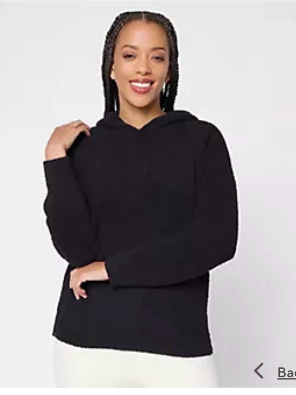 Barefoot Dreams CozyChic Pullover Hoodie
in Black.
